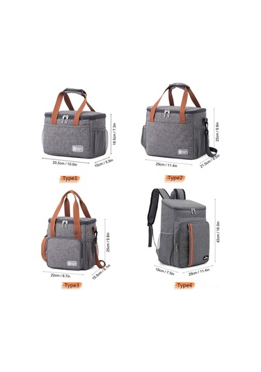 Pazly Yalıtımlı Gıda Dağıtım Çantası Su Geçirmez Isı Yalıtımlı Piknik Kamp Öğle Yemeği Soğutucu Çanta Çok Renkli Çok Renkli