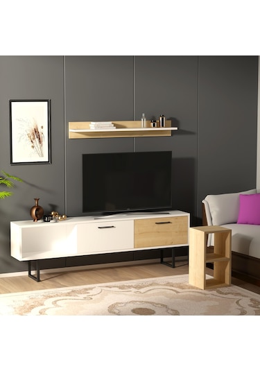 Enna Tv Ünitesi Beyaz Safirmeşe