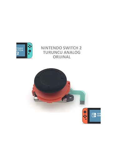 Nintendo Switch 2 Ns2 Joystick Joycon Analog Stick V2 Turuncu