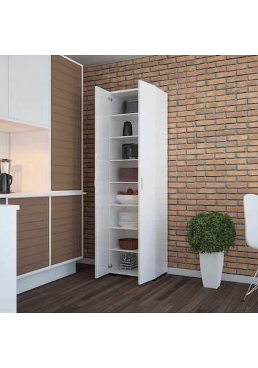 Modilayn Furkan 8 Raflı Çok Amaçlı Dolap