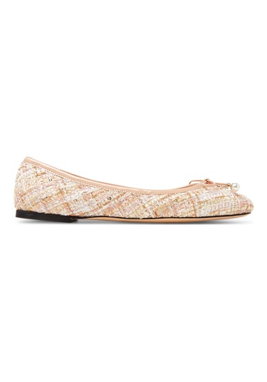 Jimmy Choo Elme Balerin Ayakkabıları - Şıklığın Adresi Pembe