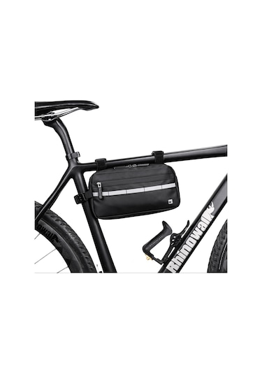 Rhınowalk Çok Fonksiyonlu Gidon Bisiklet Çantası Bisiklet Ön Çantası Omuz Çantası Bel Çantası - Siyah