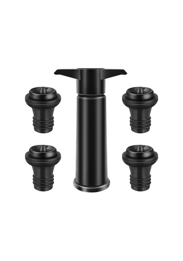 Sones Kırmızı Şarap Vakum Pompası Tazeleyici Silikon Şarap Tıpa Seti Diğer