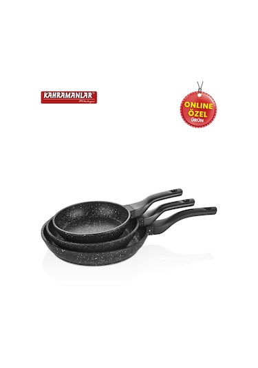 Kahramanlar Helegra 3 Lü Döküm Tava Seti