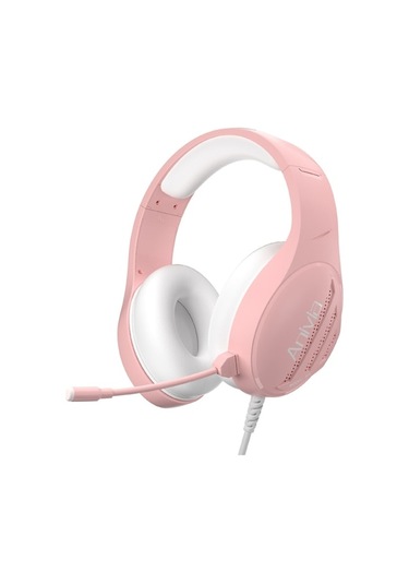 Anivia A10 Kablolu Kulaklık Baş Üstü Kulaklık 3.5mm Arayüz Bilgisayar Oyun Stereo Yol Oyun Kablolu Kulaklık 95 İşaret Mikrofonu - Pembe
