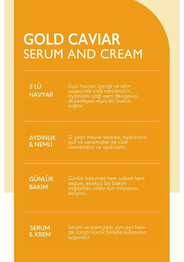 Maxclinic Gold Caviar Serum and Cream 60 ML