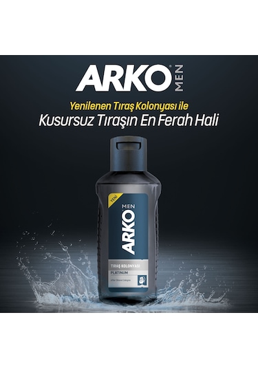 Arko Men Platinum Tıraş Sonrası Kolonya 4 x 255 ML