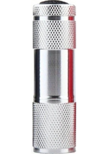 Siyah Mini Alüminyum Uv El Feneri Taşınabilir Ultra Violet Siyah Işık 9 Led Uv El Feneri Meşale Işık Lambası Gümüş