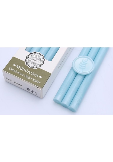 Mühür Mumu Çubuk 11mmx120mm 10 lu Paket Model: 621 BEBE MAVİ