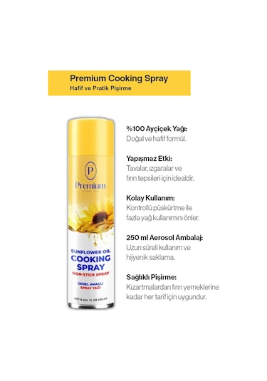 Premium Ayçiçek Yağı 17 Al 15 Öde, 250 Ml Hediyeli