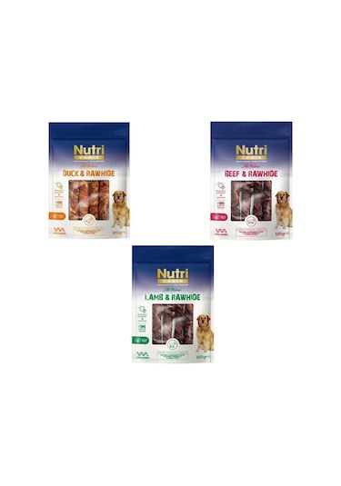 Nutri Canin Rawhide Orta Büyük Irk Köpek Kemik Ödülü 3 x 120 G