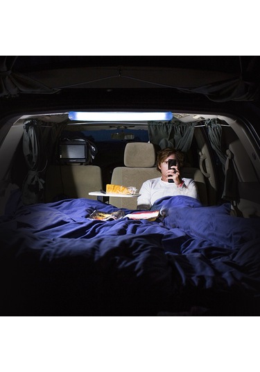 Jeemson Dışarıda Kamp İçin Katlanabilir Ve Şişirilebilir Led Işık, Usb İle Beslenir, 48 Led Işık Demeti, 280 Lumen, Pvc Malzeme, Bantla Asılabilir Çok Renkli