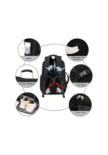 Xuweiwei 15.3 Inç Laptop Seyahat Sırt Çantası Silvery Gray Büyük Kapasiteli Ayakkabı Bölmeli Erkek Ve Kadın "value":"mavi"