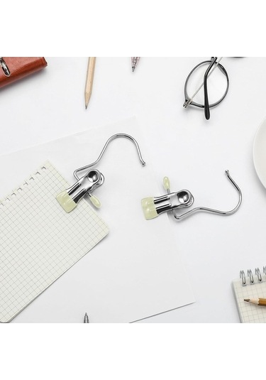 Ulzyvf 20'lik Çok Amaçlı Çamaşır Askısı - Pantolon, Çorap, Havlu İçin Paslanmaz Çelik Beyaz Beyaz