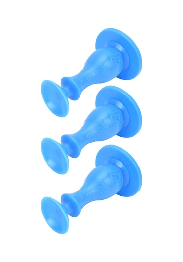 Tenfowee 3'lü Paket: Kauçuk Çamaşır Makinesi Kapı Açıcı - Hava Döngüsü Sağlar, Nem Ve Koku Engeller - Çok Amaçlı Kullanım Kapı, Telefon, Duvar Koruması - Mavi Mavi