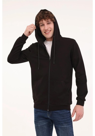 Kinetix Mb 18sn87 5pr Erkek Kapüşonlu Sweatshırt Siyah