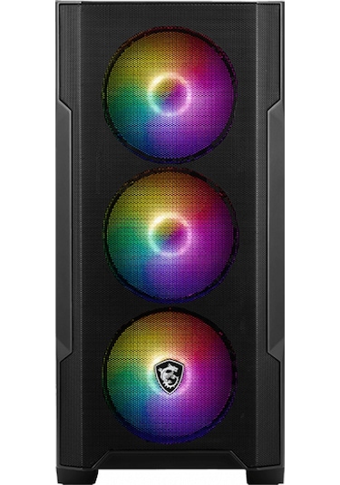 Msi Mag Forge M100A RGB Fan mAtx Bilgisayar Kasası Siyah
