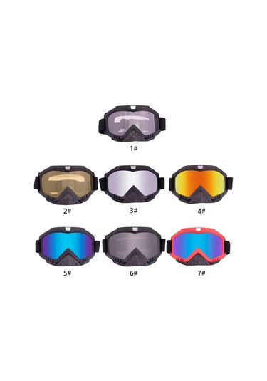 Ximistore9 Uv Koruyucu Motosiklet Gözlüğü - Anti-sis, Rüzgar Geçirmez, Konforlu