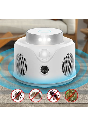 Pro Pır Sensor 360 Pest Repeller Ultrasonik-elektronik Fare Haşere Akrep Yarasa Kovucu