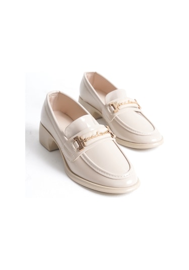Garantili D344 Günlük Ortopedik Kadın Loafer Ayakkabı Ten