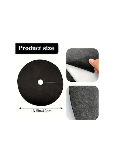 Xuweiwei 20 Adet Nefes Alabilir Ağaç Kök Koruması 42 Cm Çap Bahçe Yabani Ot Örtüsü