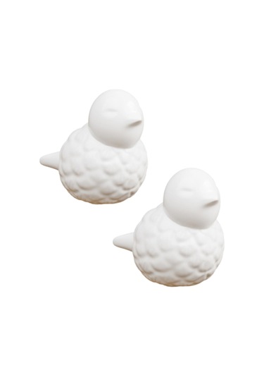 Suntek 2 Parça Seramik Klozet Cıvata Kapakları Şık Tuvalet Beyaz