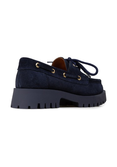 Deery Kadın Hakiki Süet Lacivert Marin Loafer - 02036zlcvc01
