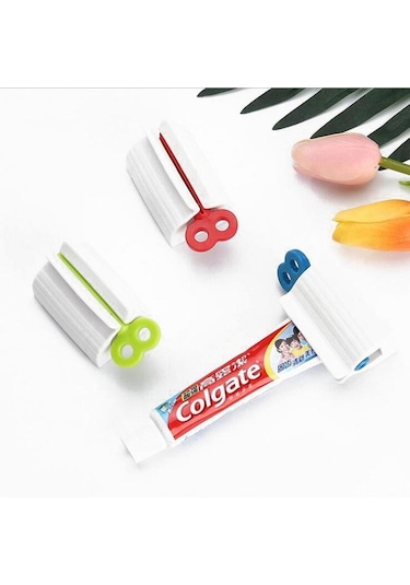 Pratik Diş Macunu Sıkma Aparatı Çevirmeli Diş Macun Sıkacağı 2 Li Diğer