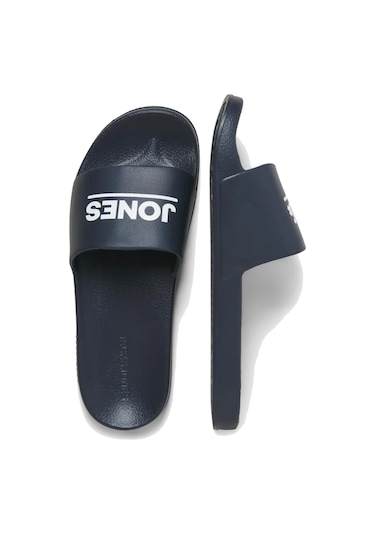 Jack & Jones Erkek Jfwollıe Yazı Detaylı Terlik 12236477 Antrasit Antrasit