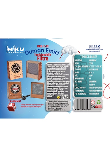 Mku-e-01 Lehim Duman Emici