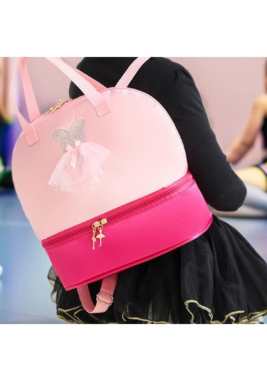 Suntek Bale Dans Sırt Çantası Sporları Seyahatleri İçin Pembe Gül Kırmızı