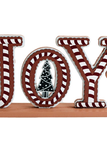 Suntek Yılbaşı Ahşap Masa Dekorasyonu Tatil 28x5x13cm-sevinç