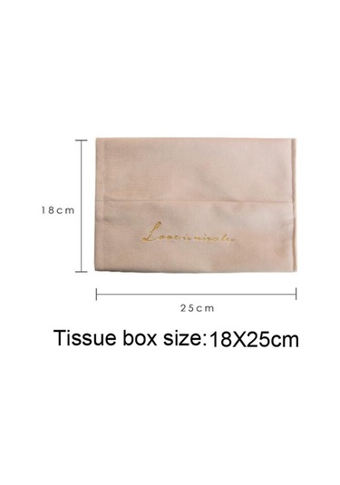 Pazly Suntek Pembe Pembe Peçetelik Mendil Kapak Kağıt Kadife Ev Dikdörtgen Uc Diğer