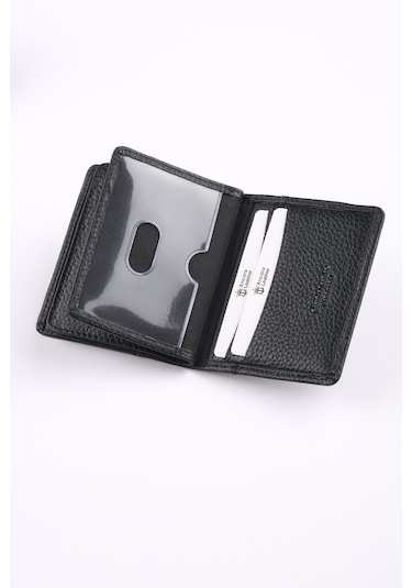 Ancora Leather Hakiki Deri Kartlık-26207 Siyah
