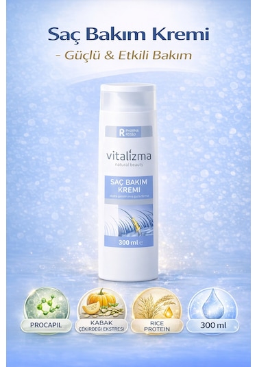 Pharma Rosso Vitalizma Saç Bakım Kremi 300 ML