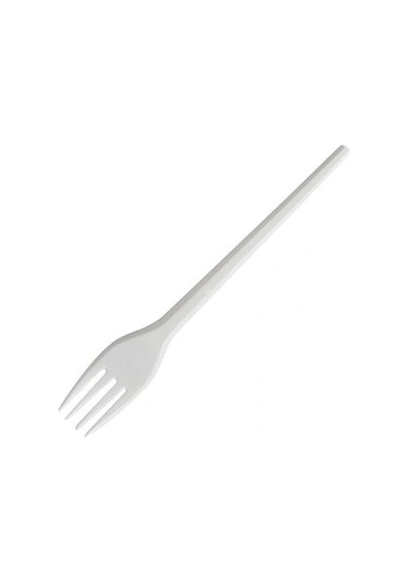 Hakan Ambalaj Klasik Plastik Çatal 100'lü Beyaz