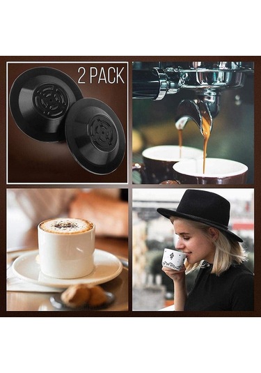 Suofeng Breville Kahve Makinesi 54mm Temizlik Diski - Espresso Makineniz İçin Profesyonel Geri Yıkama Aparatı Siyah