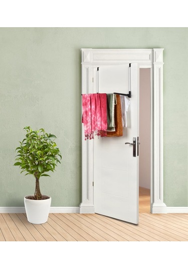 Biricik Kapı Arkası Çamaşır Kurutmalık Siyah