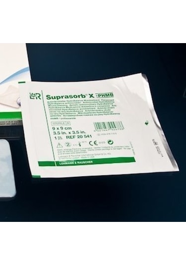 LR Suprasorb X Phmb Antimikrobiyal Hydrobalance Yara Örtüsü 9 x 9 CM