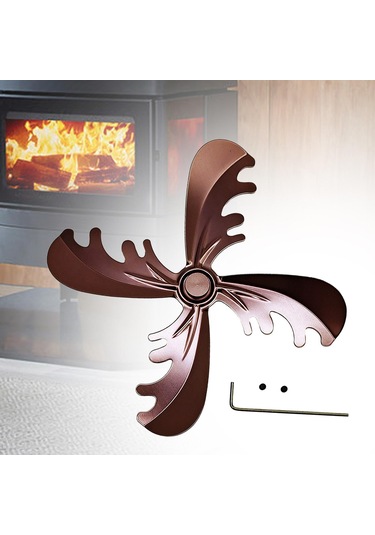 Suntek Şömine Vantilatör Pervanesi 18cm Vidalı Odun Yanan