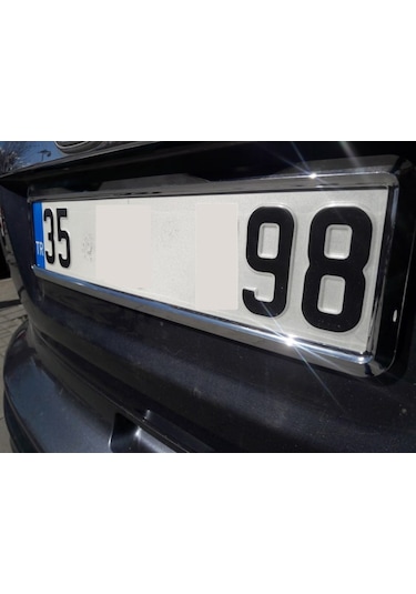 Yeni Nesil Krom Plakalık 2 Adet Krom Plaka Altlığı 299684613