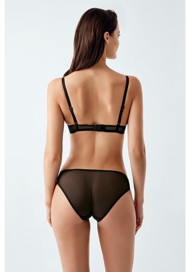 Luw 6124 Siyah Dolgulu Sütyen Külot 2Li Takım Siyah