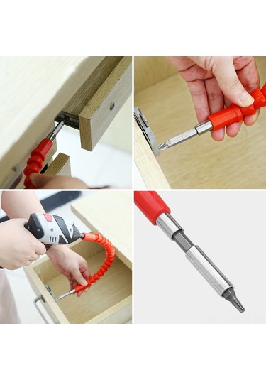 Neevoyu Karbon Çelik 10 Tornavida Ucu + Uzatma Çubuğu + Esnek Eklenti, Akülü Matkap Aksesuarı Seti