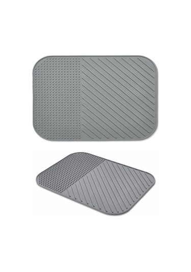 Suntel Bulaşık Kurutma Matı Bulaşıklık - Su Toplamaz Özellikli Silikon Bulaşık Matı