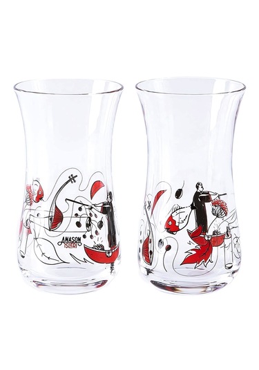 Anason İşleri Erkenci Rakı Kadehi İnce Belli 2'li Set