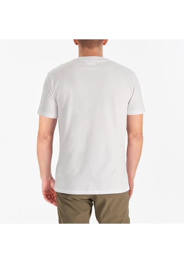 Columbia Cs0282 Csc M Basic Sm Logo Brushed Ss Tee Erkek T Shirt 26722 Beyaz