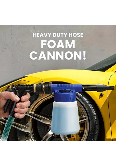 Xuweiwei Blue Promax Köpüklü Jet Nozzle Araba Yıkama Tabancası - Ayarlanabilir Menzil İle Kolay Lekesiz Temizlik