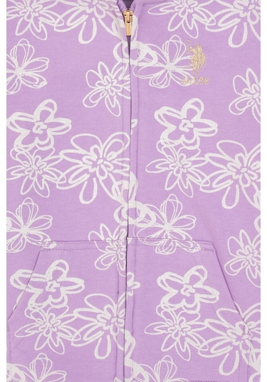 U.s. Polo Assn. Kız Çocuk Lila Hırka Örme 50317959-vr034 Lila