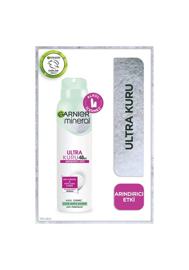 Garnier Mineral Ultra Kuru Antiperspirant Kadın Deodorant 150 ML