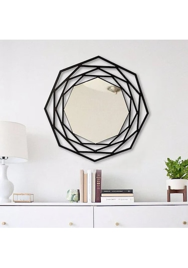 Favdecor Dekoratif Metal Duvar Aynası, Modern Eşsiz Ayna